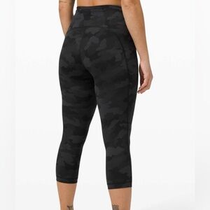 Lululemon Swift Speed High-Rise Crop 21" Heritage 365 Camo Deep Coal Multi